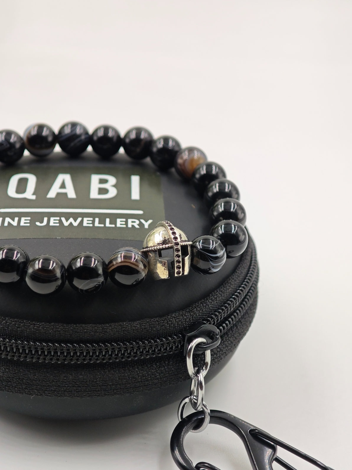 HAQUIQ BEADED BAND WITH SILVER WARRIOR CLASP