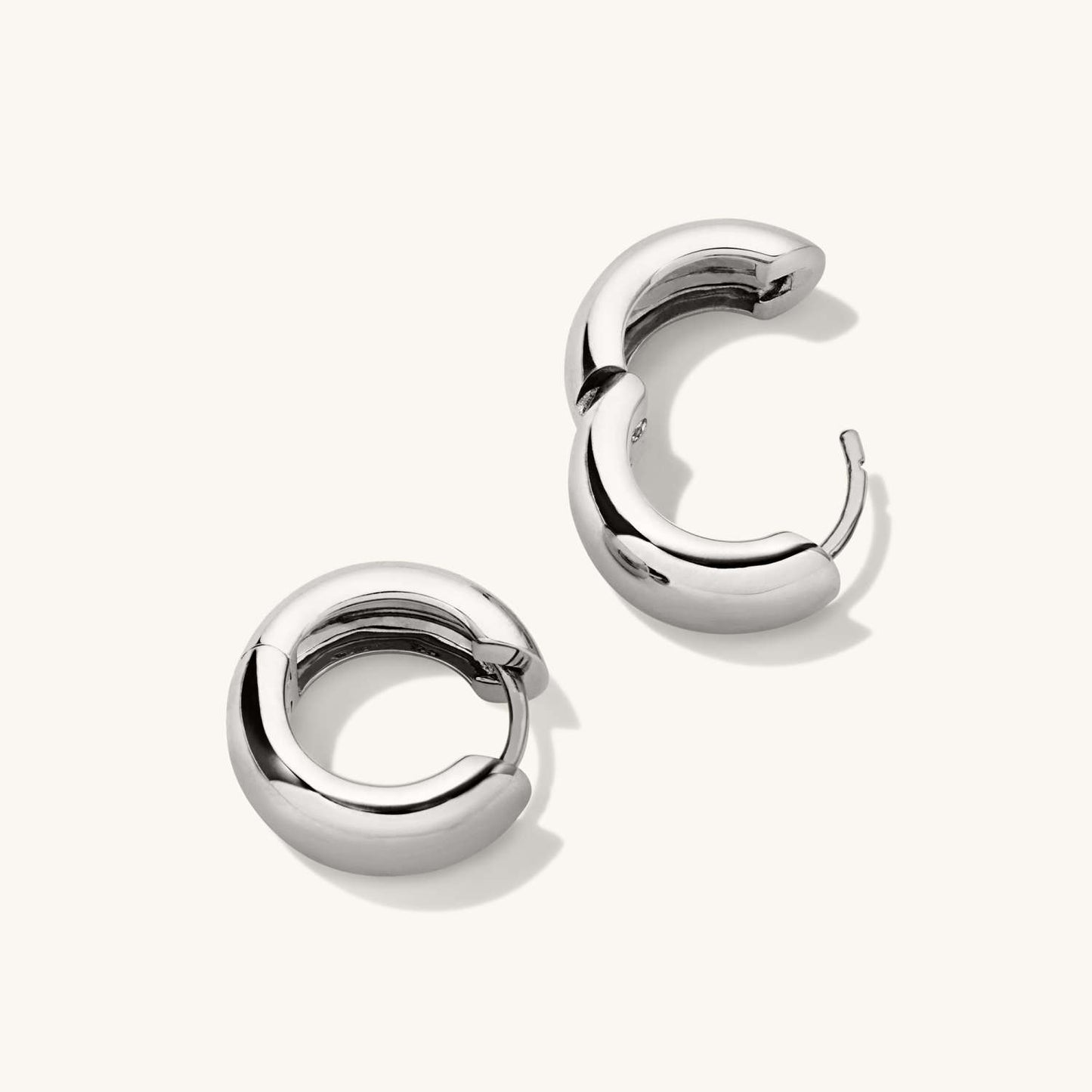 Chunky Hoops Silver