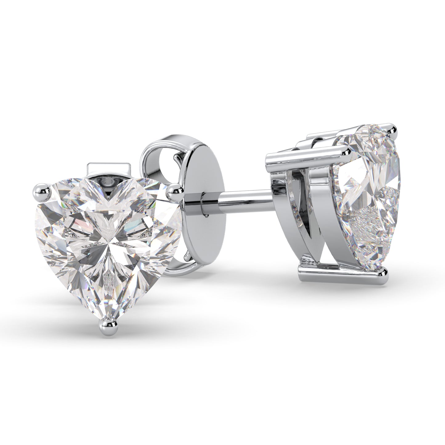 Heart Shape Stud Earrings