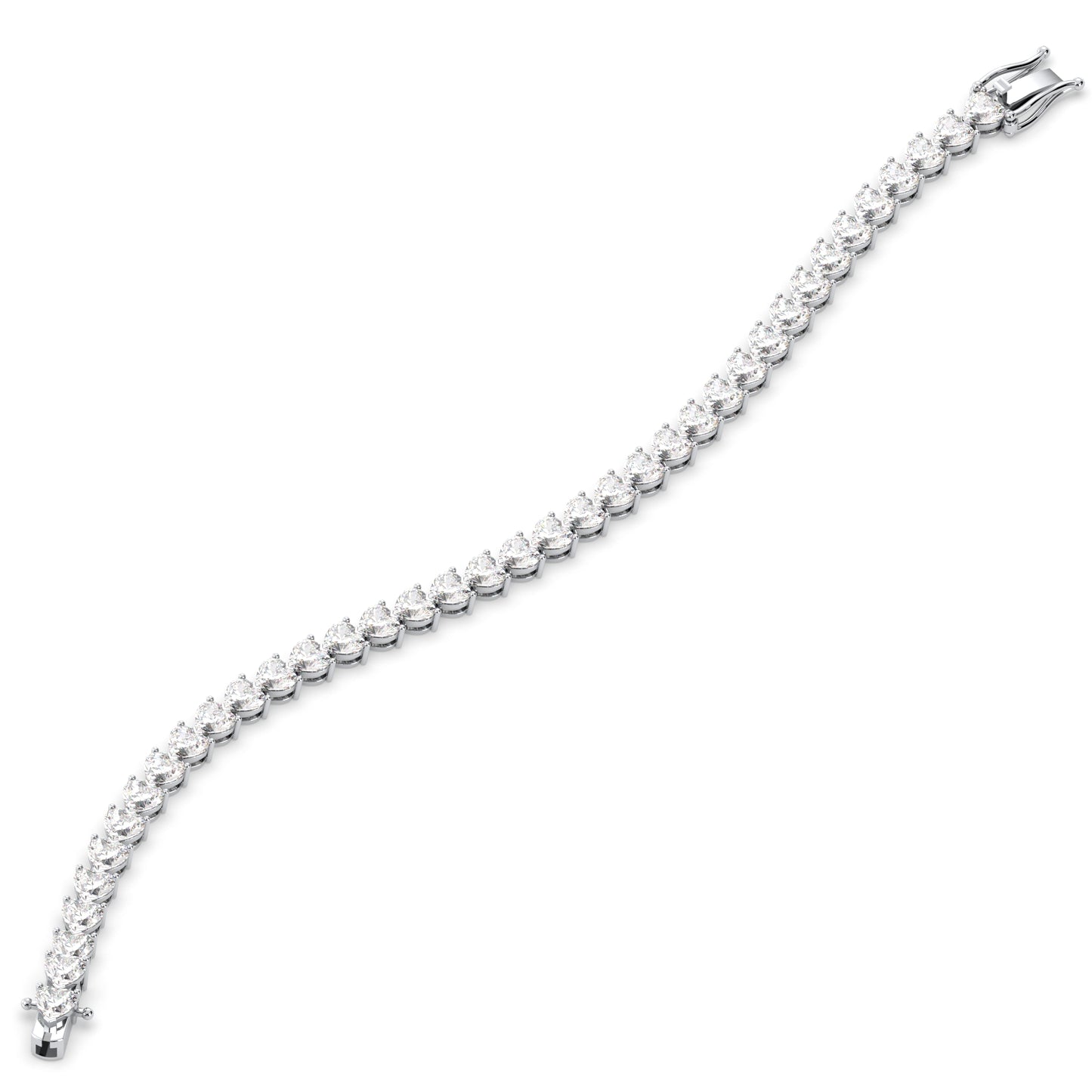 Heart Shape Tennis Bracelet