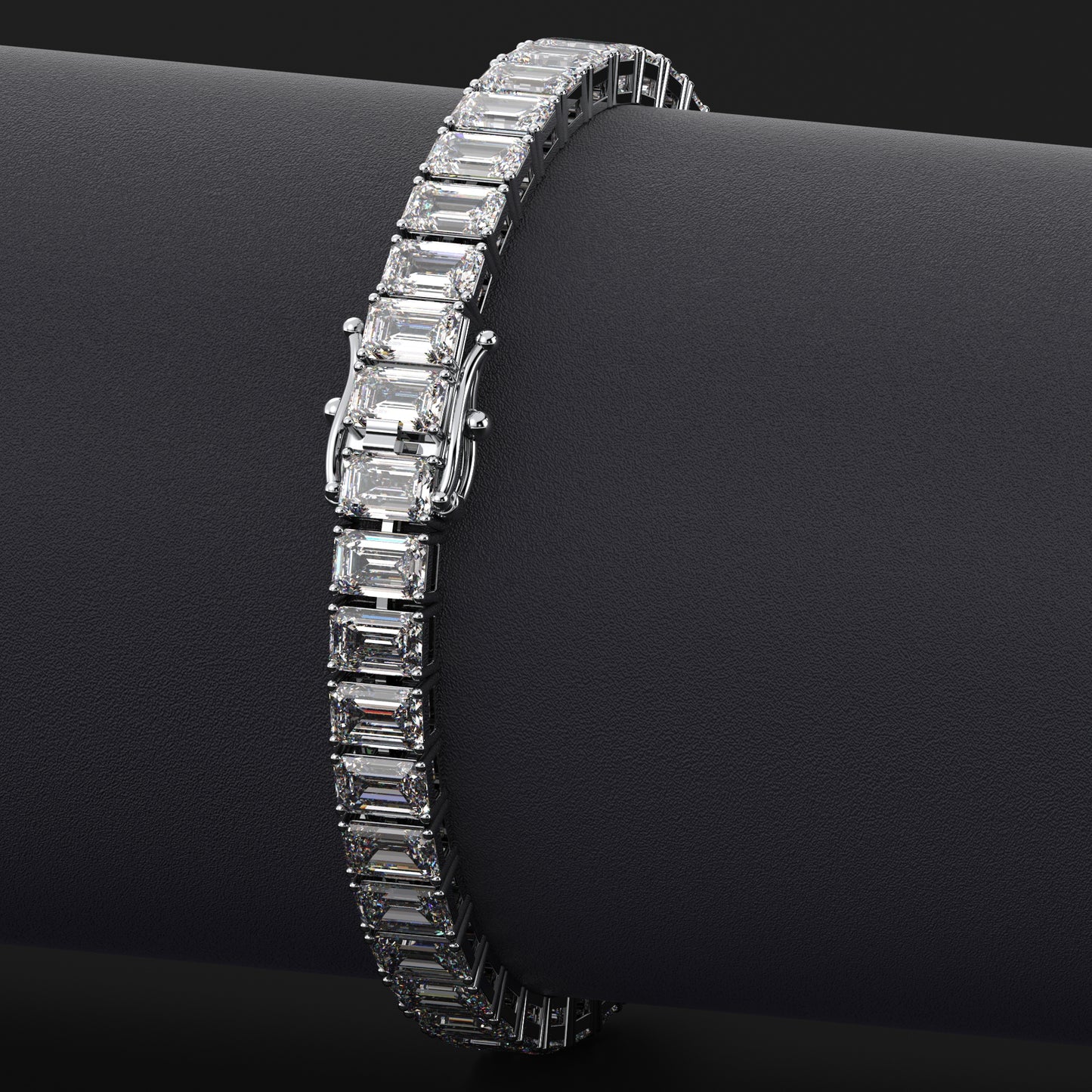 Emerald Cut Tennis Bracelet