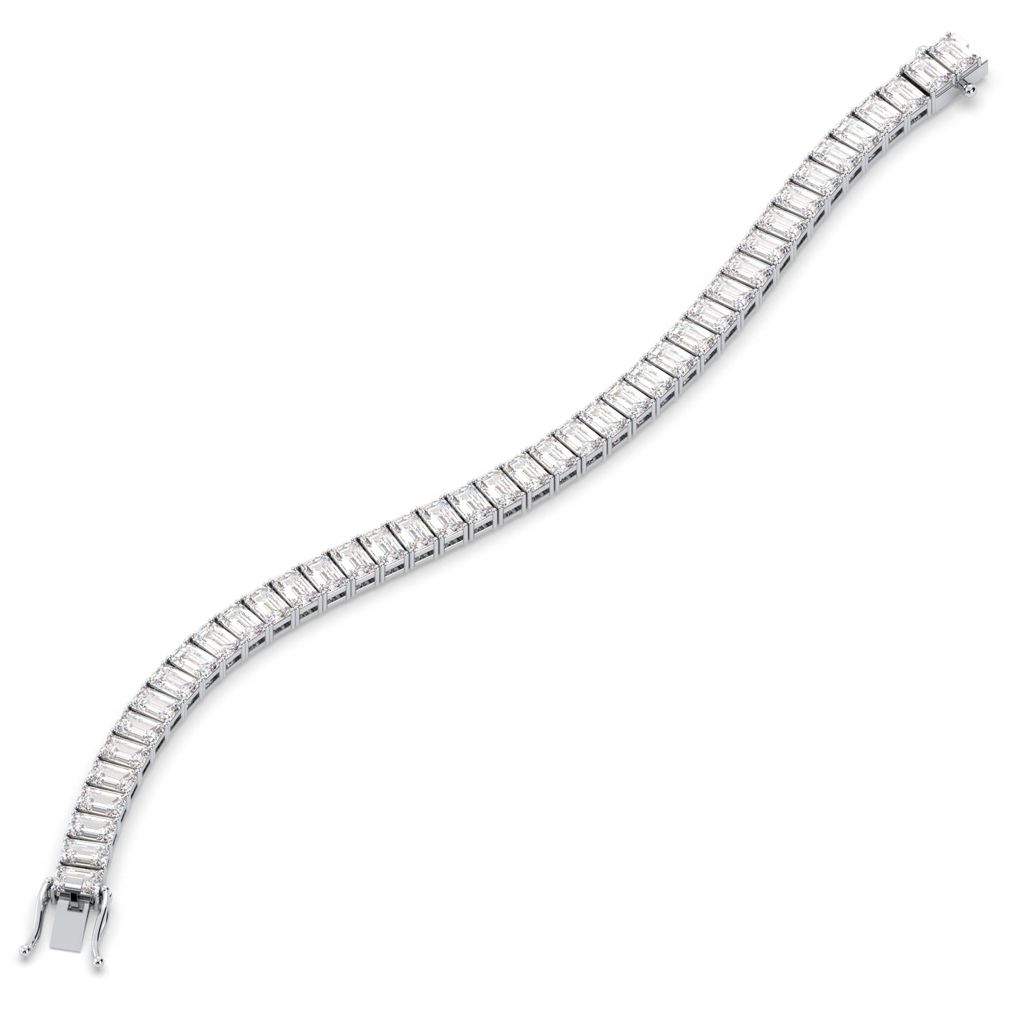 Emerald Cut Tennis Bracelet