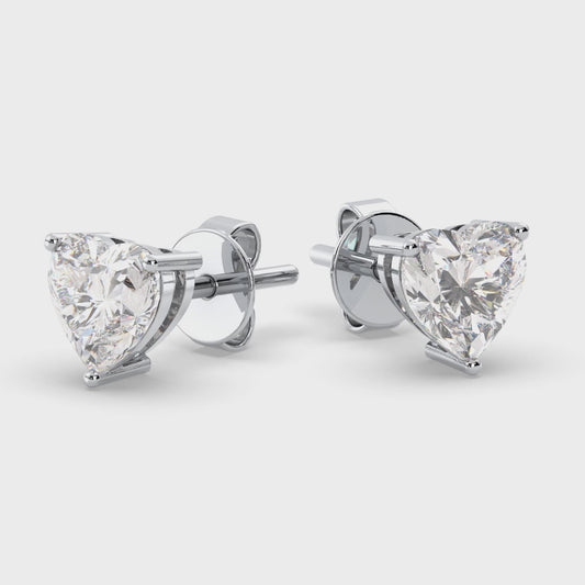 Heart Shape Stud Earrings